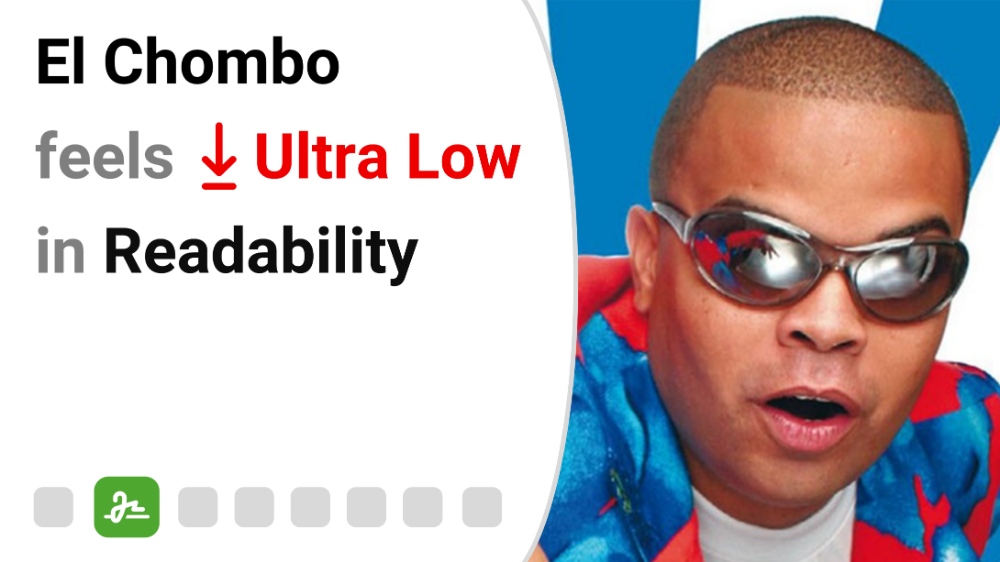 El Chombo feels Ultra Low in Readability