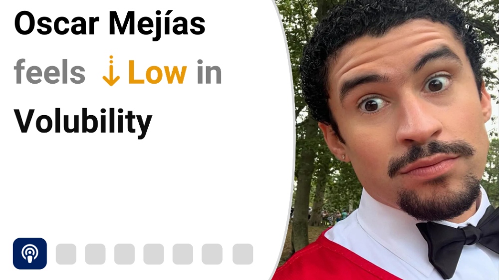 Oscar Mejías feels Low in Volubility