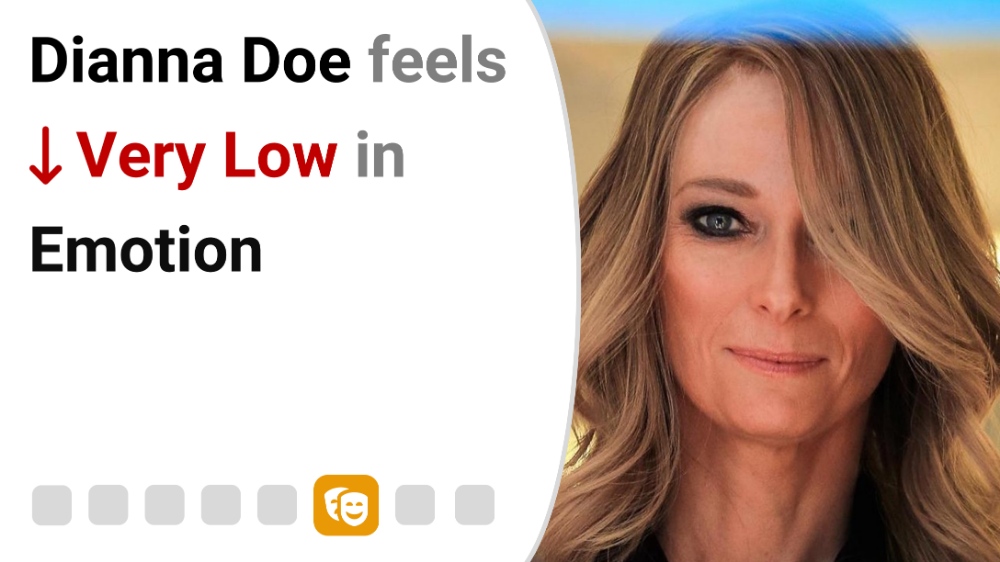 Amy's Boss Dianna in Trainwreck feels Very Low in Emotion