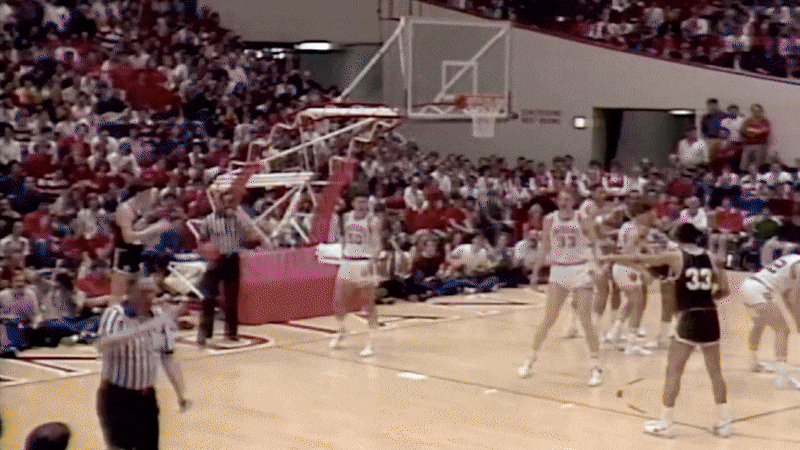 Bob Knight feels like throwing a chair